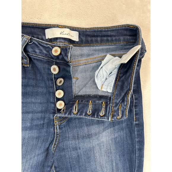 KanCan Jeans Womens 1/24 Blue Denim Skinny‎ Jeans Button Fly Medium Wash - Picture 3 of 8